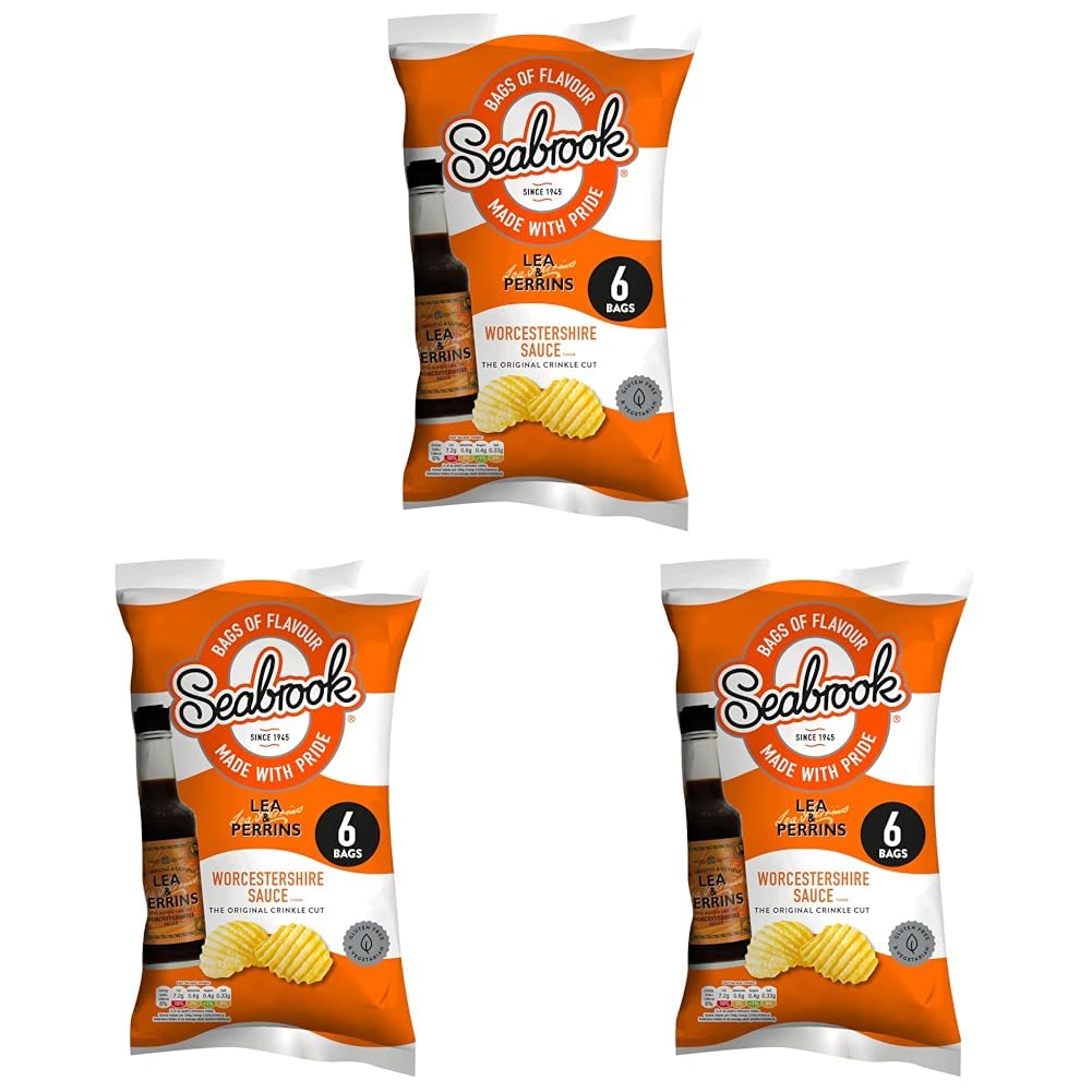 SeabrookLEA & PERRINS 6X25G (Pack of 3)