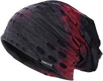 Ruphedy Mens Slouchy Beanie Summer Thin Hollow Long Oversized Skull Cap B301