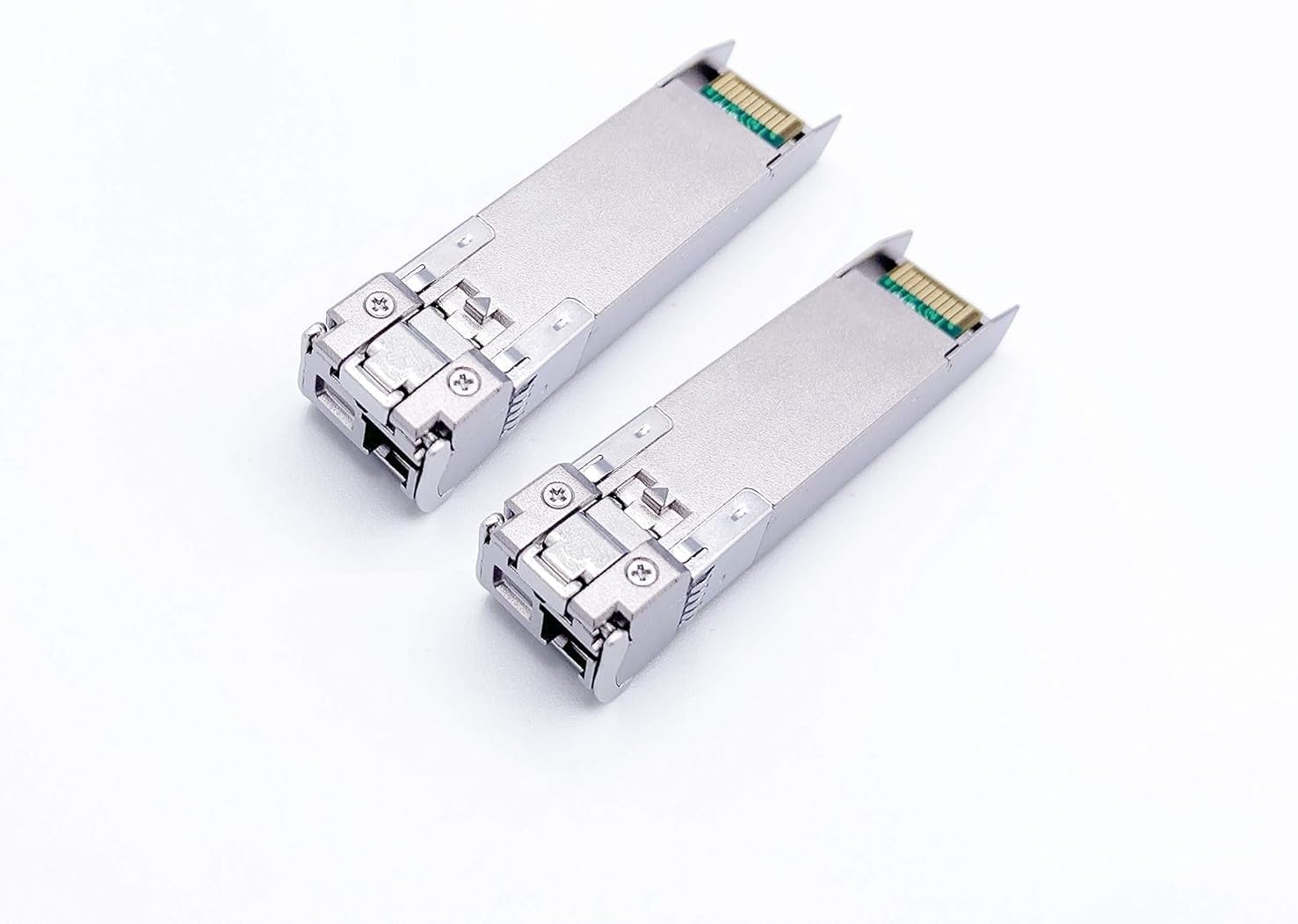Elfcam® - 1 Pair 10Gbps SFP+ BiDi Fiber Transceiver Module, with Fiber Port LC Simplex Singlemode, Compatible with HPE(HP-Aruba), DDM 20km