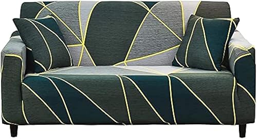 Miniatura 7 de Funda de sofá estampada, funda elástica para sillón, juego de fundas de sofá con patrones para sillón acojinado de 3 plazas (SX, 3 plazas/grande de