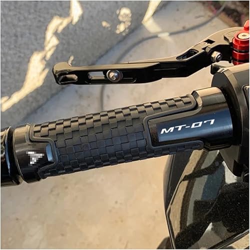 Miniatura 3 de Motorcycle Handlebar Grips for Yamaha MT07 MT 07 MT-07 2014-2021 Motocross Handle Hand Grips Motorcycle Handlebar Grips CNC Handle Bar Rubber Gel