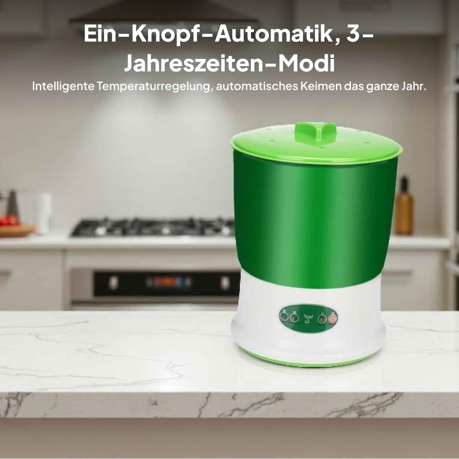 Baoblaze Germoglio per Semi a Macchina per germogli di soia Comodo, Grande capacità, Set Automatico per la Coltivazione di germogli per Uso Domestico per la