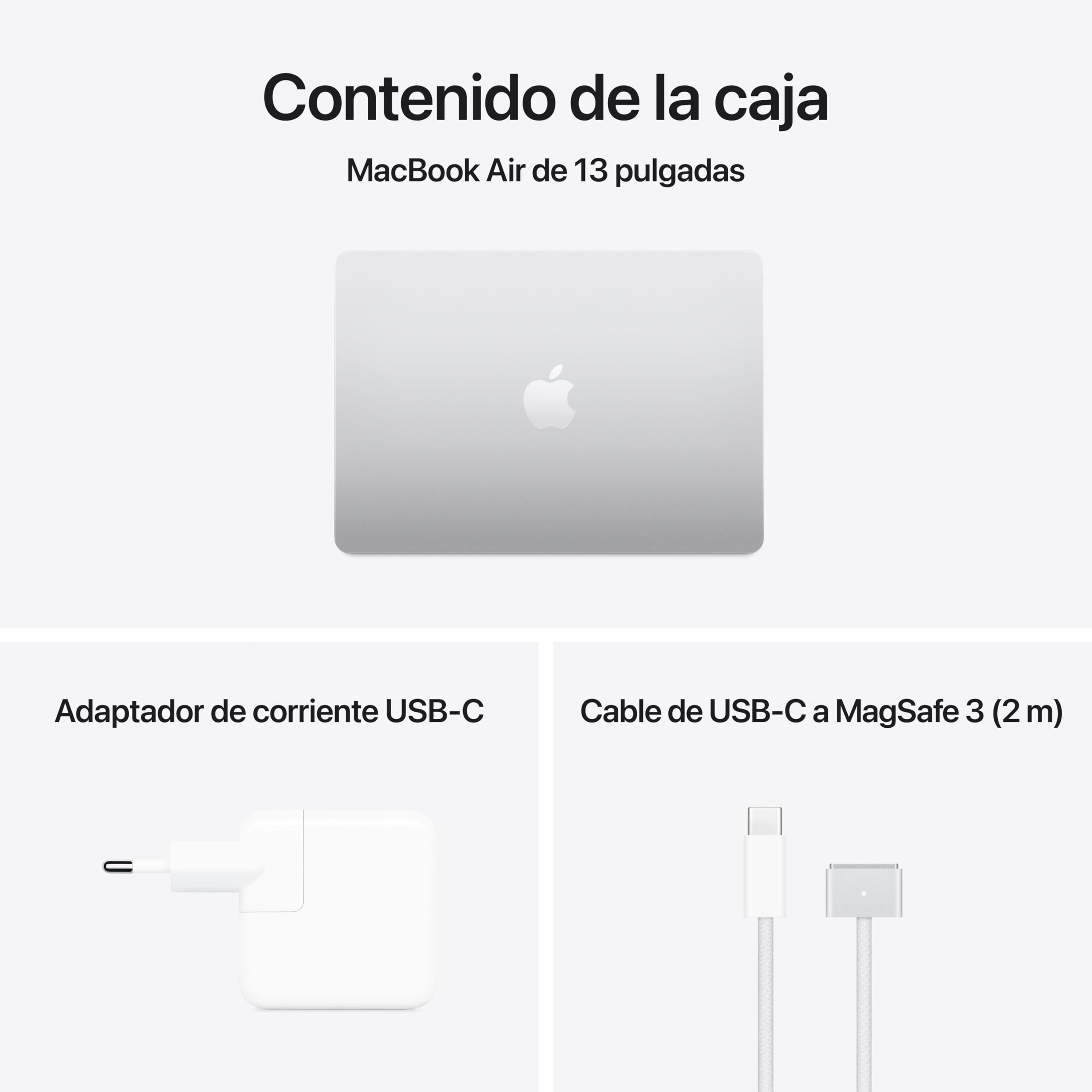 Apple 2025 MacBook Air de 13 Pulgadas con Chip M4: diseñado para Apple Intelligence, Pantalla Liquid Retina de 13,6 Pulgadas, 16 GB de Memoria unificada, 256 GB SSD, Teclado español; Plata — view 6