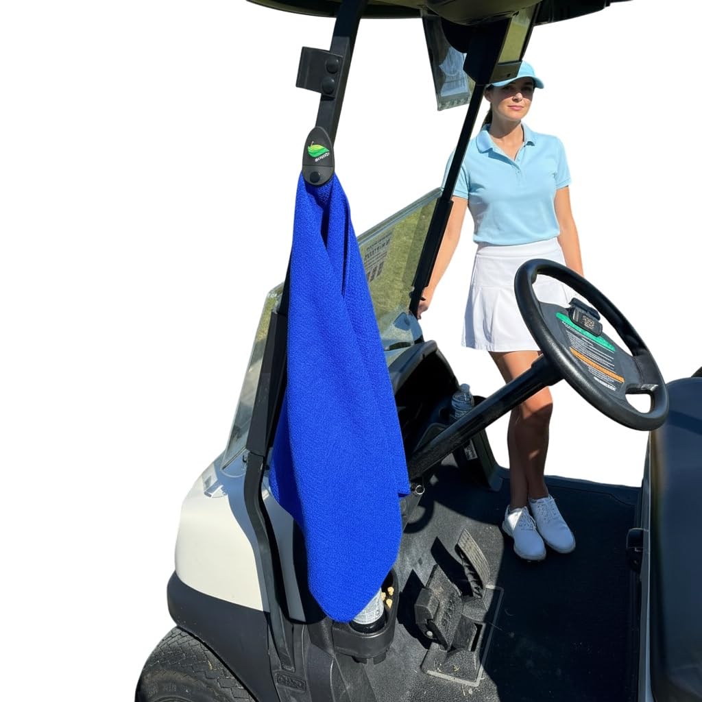 Serviette de golf en microfibre Malo'o, l'accessoire coloré indispensable sur le green