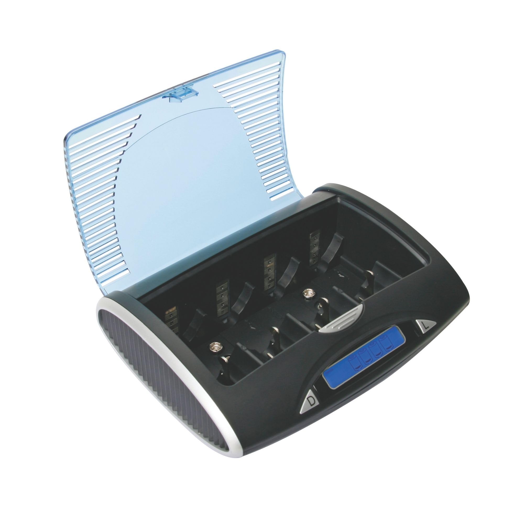 Velleman CARICABATTERIE/SCARICABATTERIE UNIVERSALI VELOCI NIMH CON LCD E USCITA USB