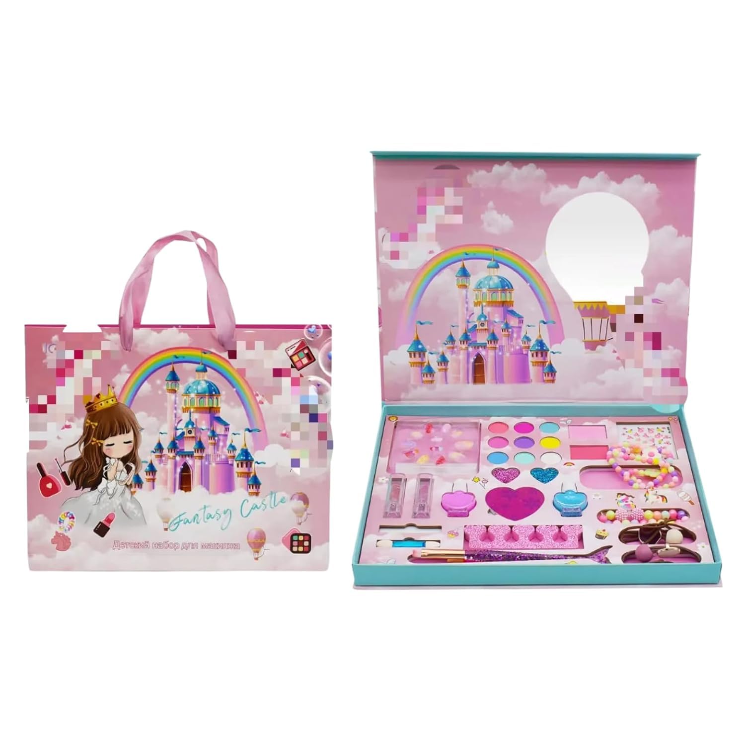 Doll House Toy | 201 Pieces DIY Dream Home Playset with Furniture & Figures | Easy Assemble Dollhouse for Kids Girls Age 3+-image-41