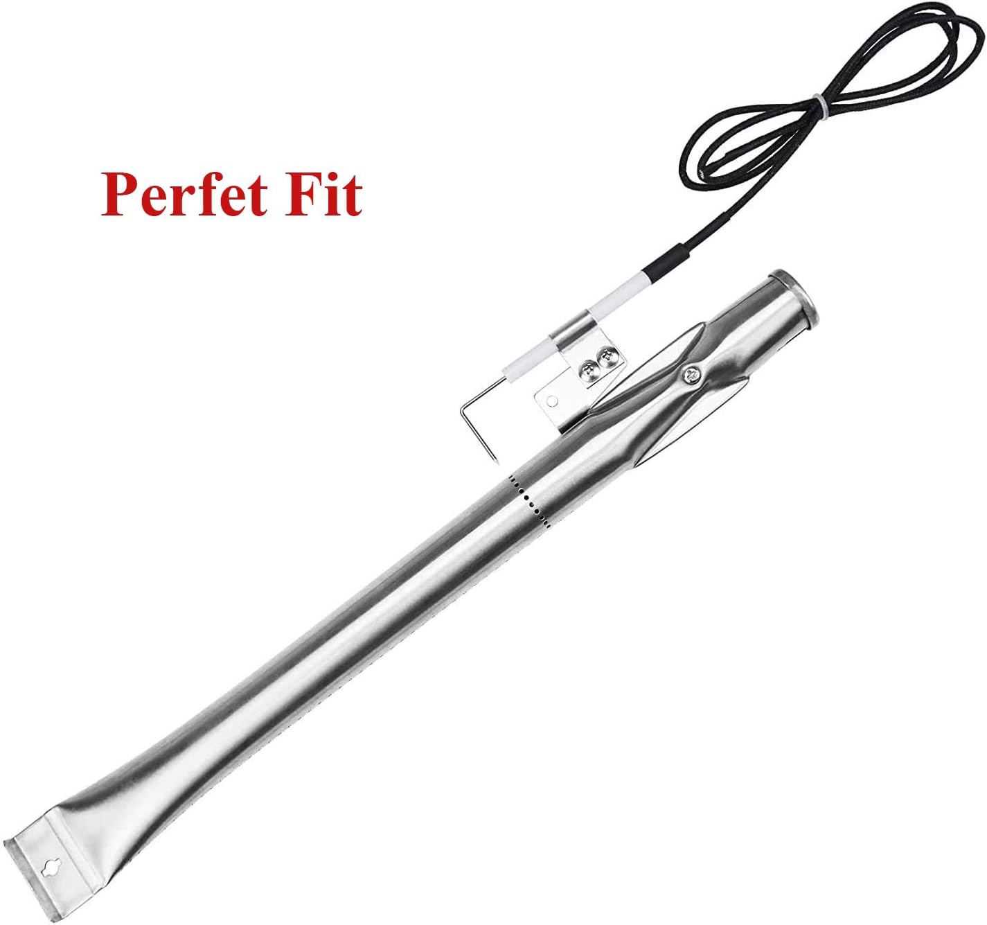 Grill Repair Kit for Nexgrill 720-0830H, 720-0783E, Kenmore 720-0830A, 122.33492410 Replacement Parts, Stainless Steel Burner Tubes, Heat Plates and Igniter Electrodes for BHG Grill 720-0783H, 4 Pack