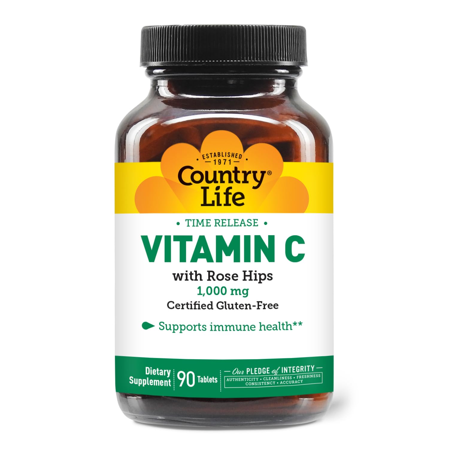 Country Life Vitamin C 1000 Mg Tablets 90'S