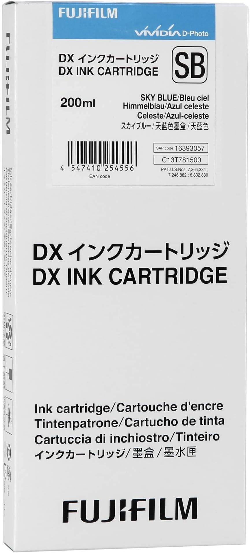 Fujifilm DX Ink Cartridge 200 ml SkyBlue