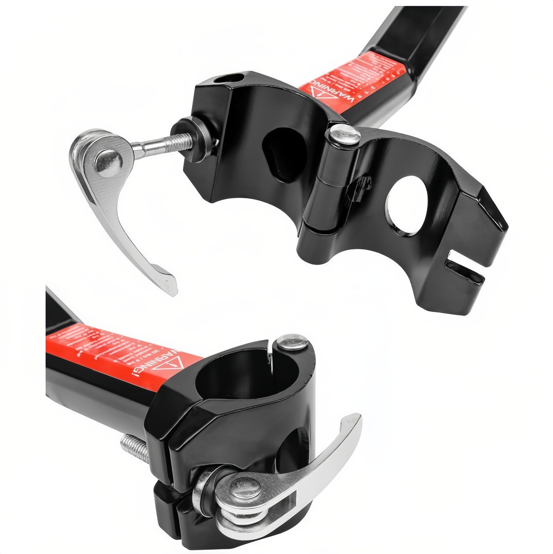 Chesoon Portabultos de Bicicleta Aleación de Aluminio Portabultos de Bicicleta con Guardabarros, Reflector y Correa Elástica Capacidad 20lbs/9kgs
