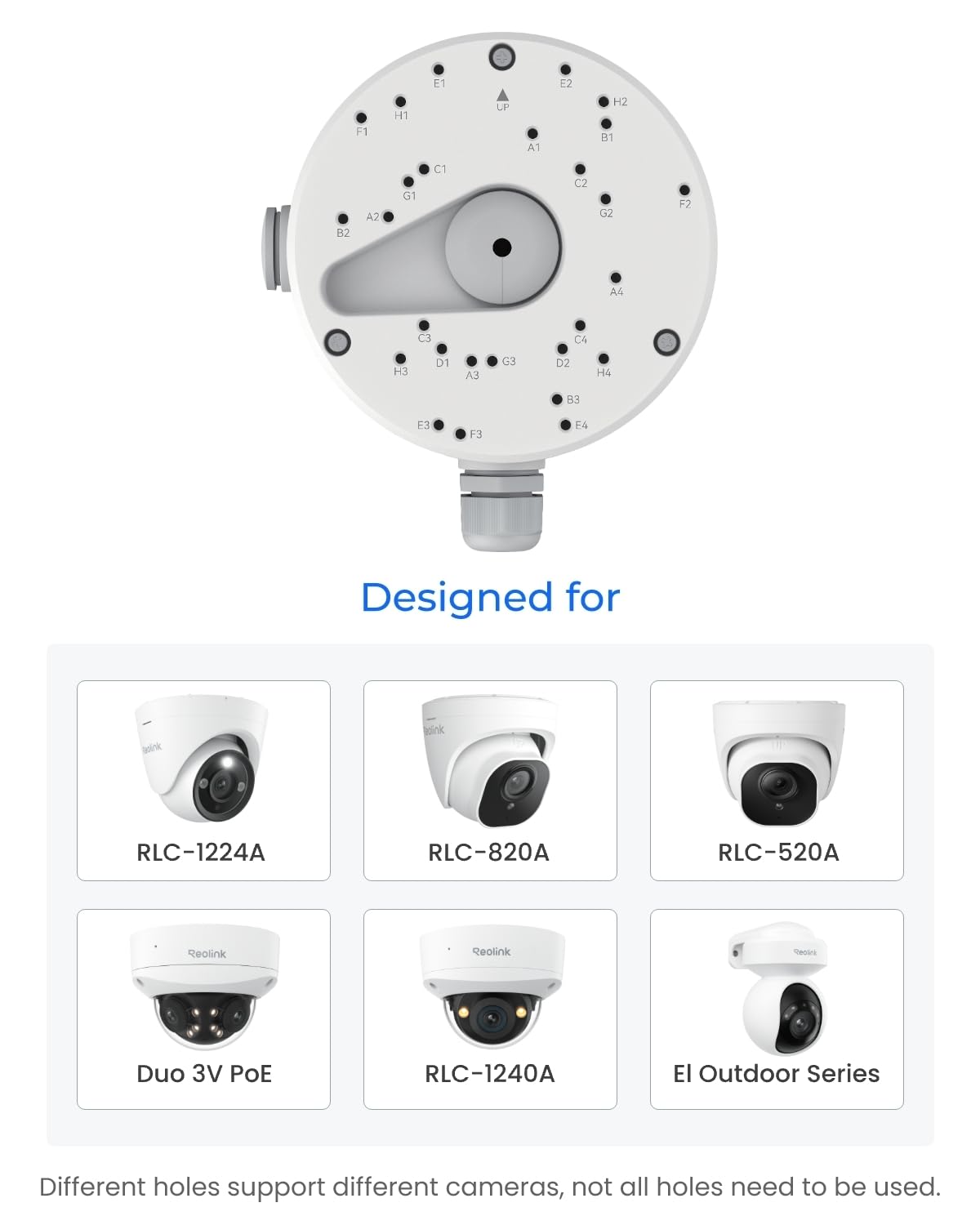 REOLINK Junction Box RLA-JBL1 for Dome Cameras | Compatible with