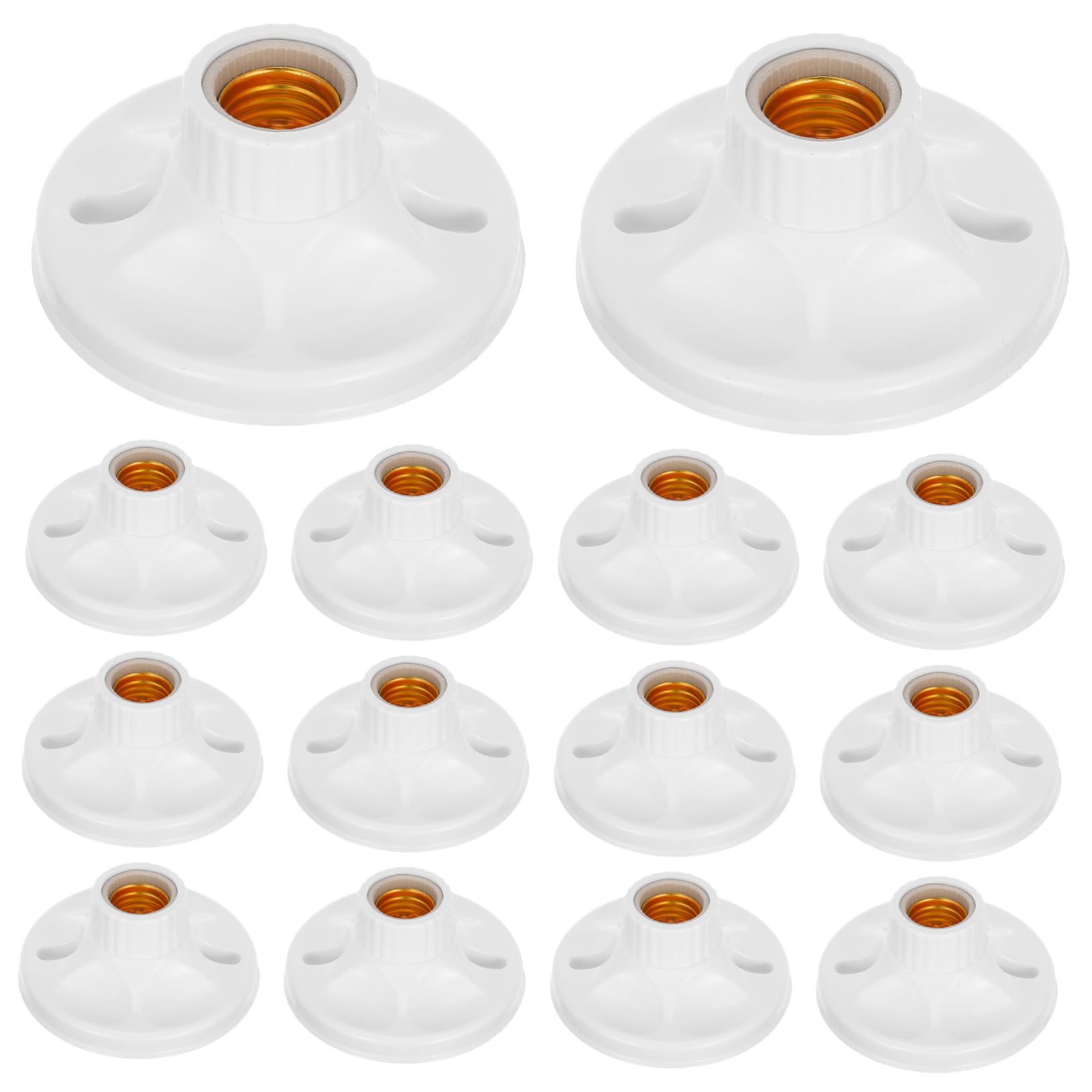 Portalámparas E27 Blanco 24 Piezas Base de Lámpara 250v