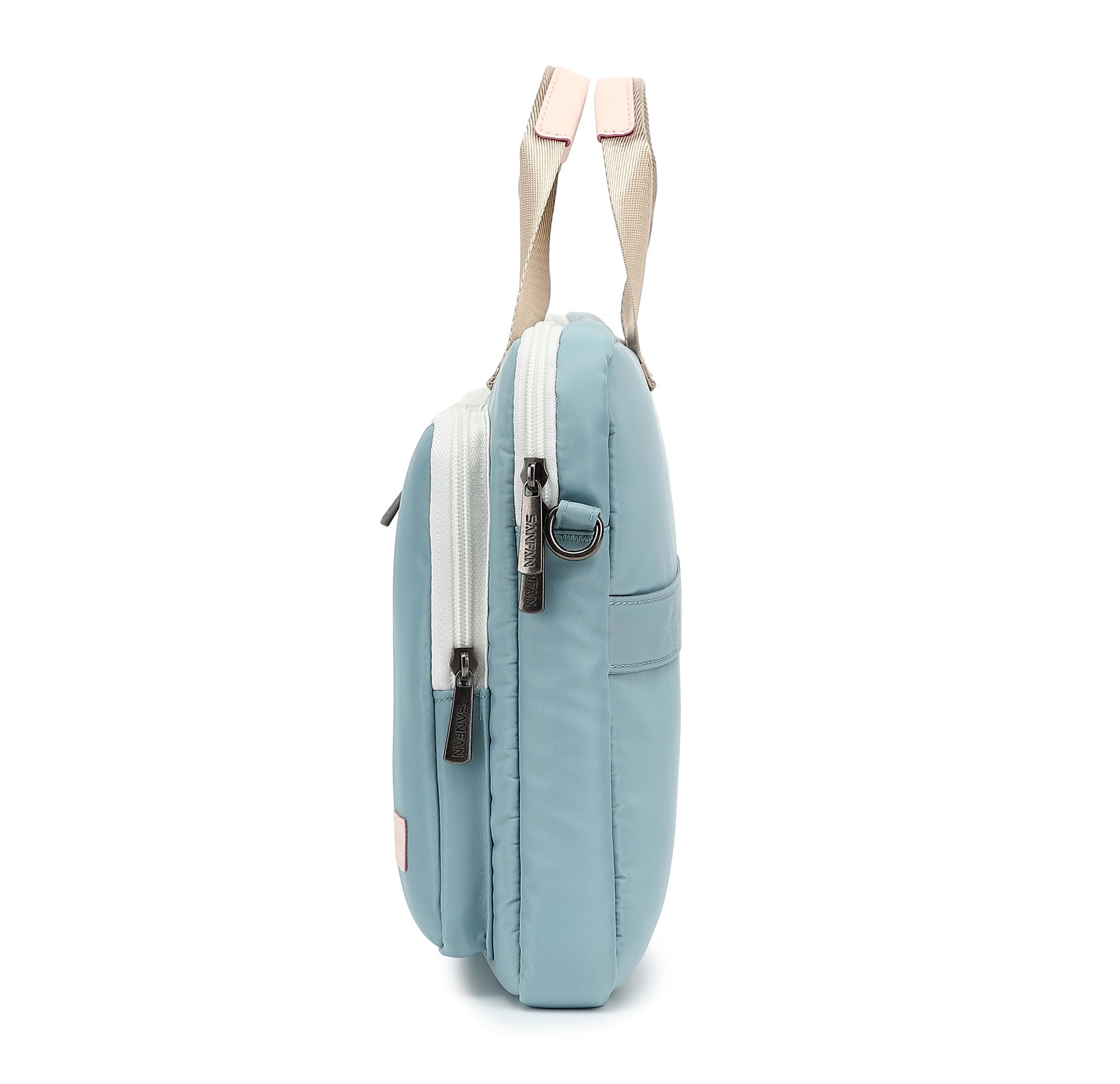 360° Protective 13" Laptop Shoulder Bag Sleeve Case (Azul Claro)