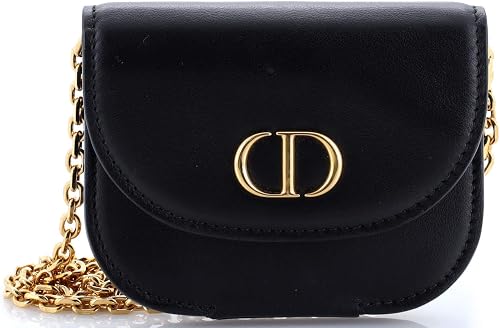 Pre-Loved 30 Montaigne Removable Pouch Leather, Black