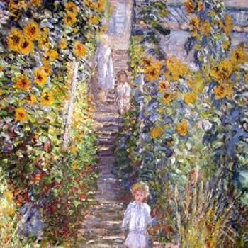 額装済/ヴェトゥイユの画家の庭園/クロード モネ/ポスター/インテリア/アート 額装済/ヴェトゥイユの画家の庭園/クロード モネ/ポスター