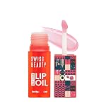Swiss Beauty Dip Tint Lip Oil | Colour-Changing Lip Oil | Glossy Finish | Long-Lasting Moisturisation | Enriched with Vitamin E | Shade-01 Strawberry, 3ml