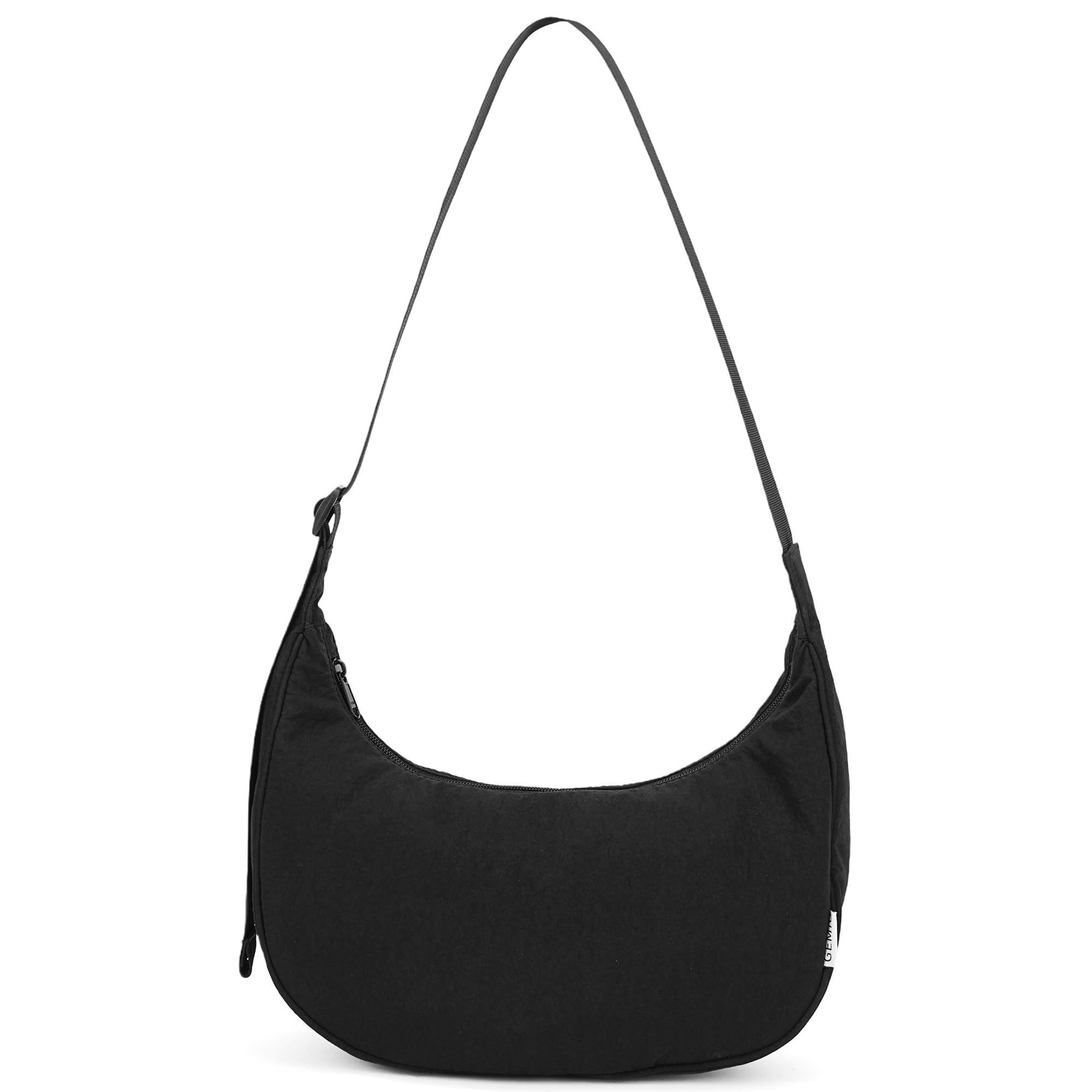 GEMIU Crossbody Bag for Women Men, Shoulder Bag Nylon Crescent Bags Zip Sling Hobo Bag with Adjustable Strap for Travel