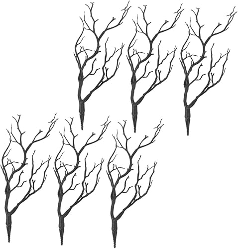 6 piezas de cuernos sintéticos, ramas artificiales, ramas de árbol, ramas de árbol pequeñas, ramas, ramas de cuernos falsos, diademas decorativas de