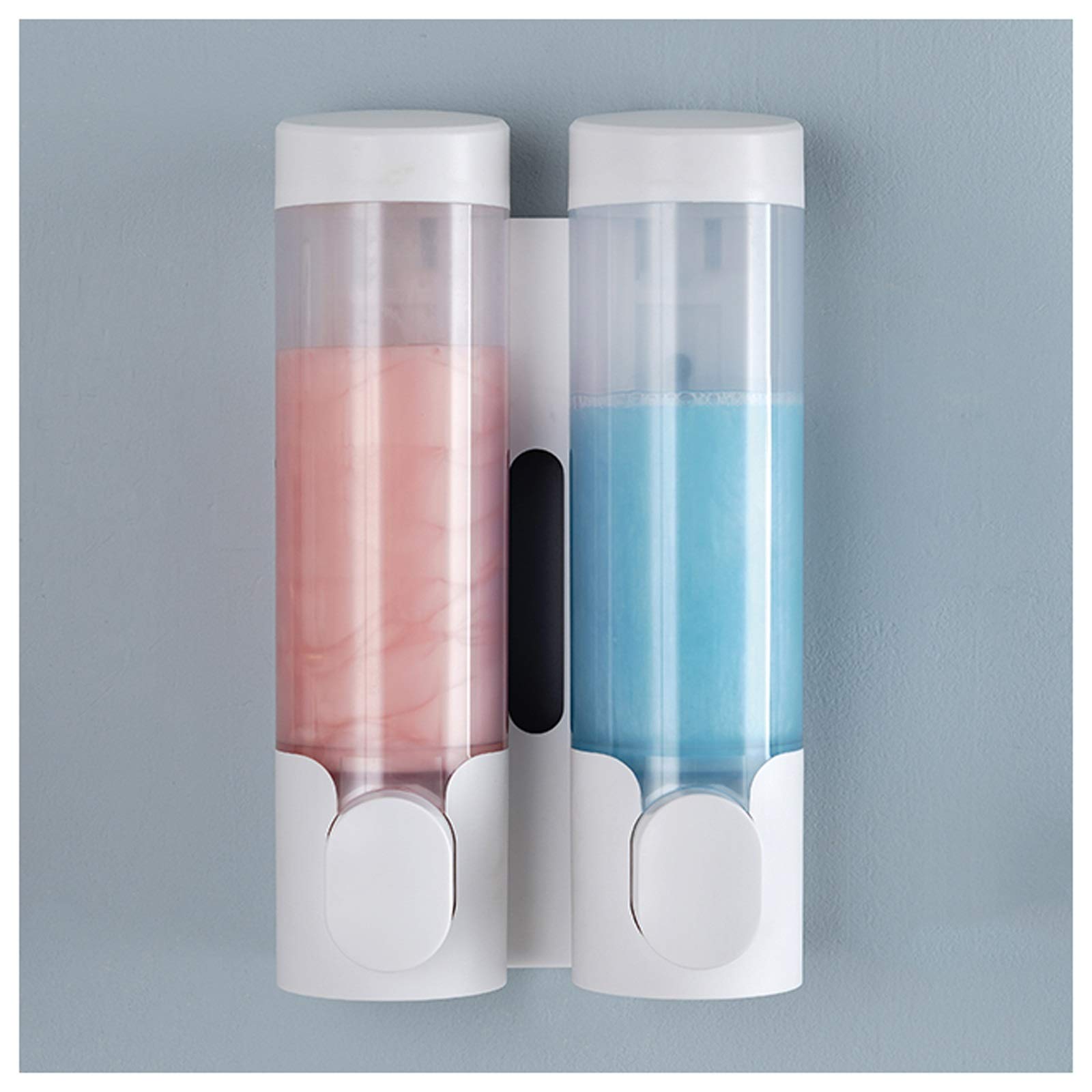 Dispenser Sapone Dispensistatore del disinserimento della mano, distributore di sapone della lavandino della cucina, doppia testa, nessuna perforazione e nessun danno al muro Dosasapone