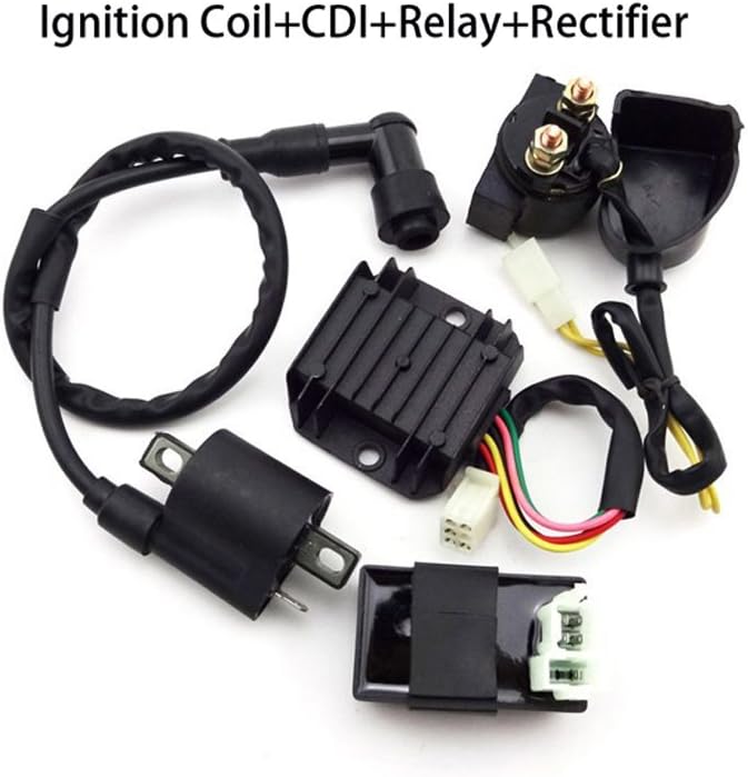 TC-Motor Racing Ignition Coil + AC CDI + Regulator Rectifier + Relay For 150cc 200cc 250cc Engine Chinese ATV Quad Taotao Roketa Sunl Kazuma