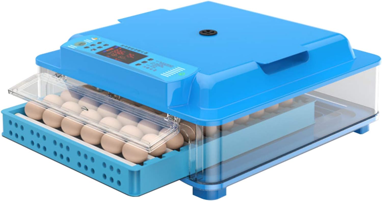 Pull-Out Automatic Egg Incubator with Temperature Control Fully Poultry Incubator Hatcher Machine with Egg Turning for Eggs Quail Ducks Chickens Goose Birds