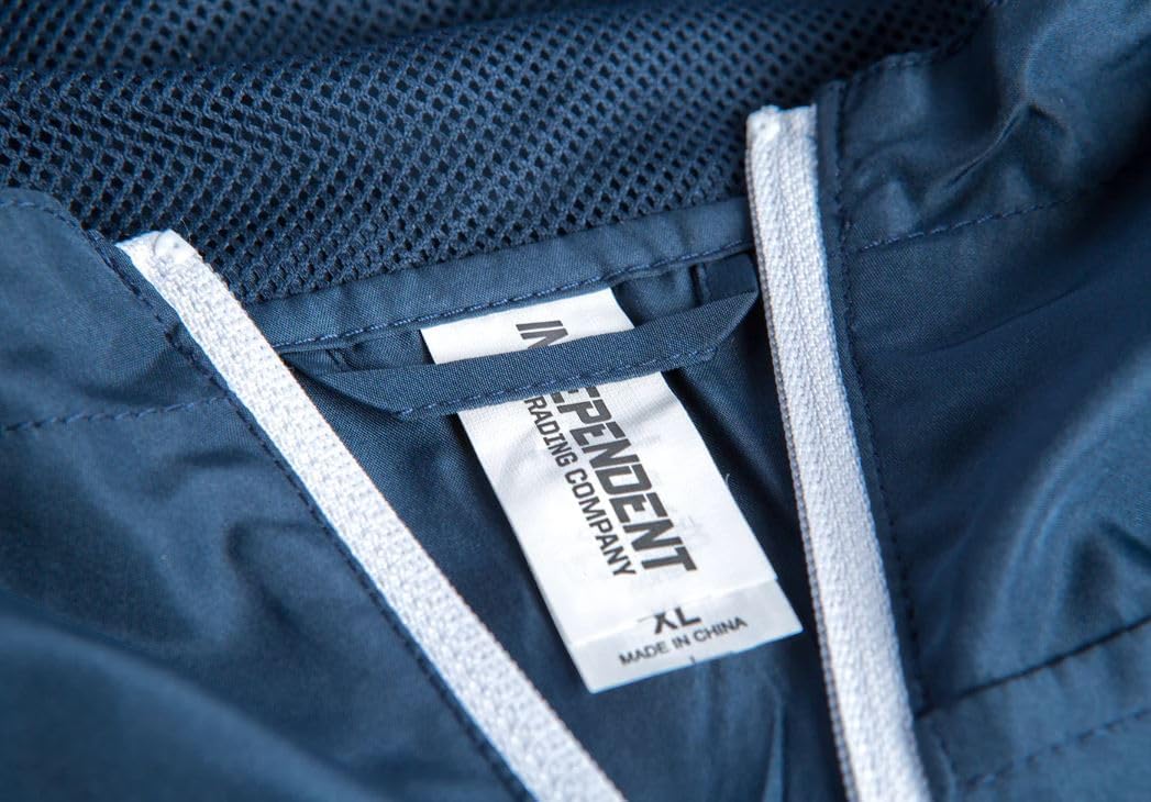 INK STITCH Unisex Exp54lwz Custom Embroidery Logo Texts Lightweight Windbreaker Zip Jackets