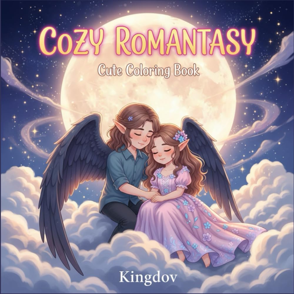 Cozy Romantasy Coloring Collection: Cute Fantasy Romance Scenes for Adults & Teens – Cozy Fantasy Worlds, Magical Love, and Stress-Free Relaxation (Cuzy Coloring Books Collection)
