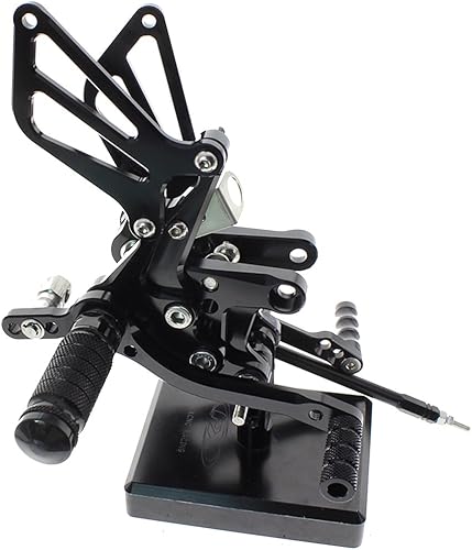 Juego de estriberas traseras para motocicleta, reposapiés totalmente ajustables, compatibles con GSXR750 GSXR600 1996-2005, GSXR1000 2000-2004,