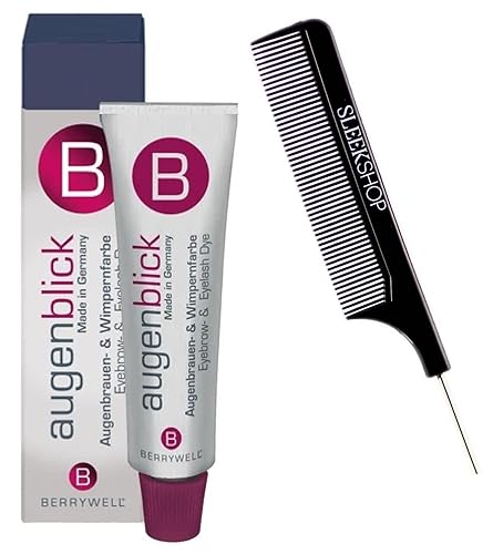 Miniatura 1 de BerryweII AugenBlick - Tinte para el cabello, color de tinte para el cabello Augen Blick (con peine de cola de rata, pasador de acero, peine de cola