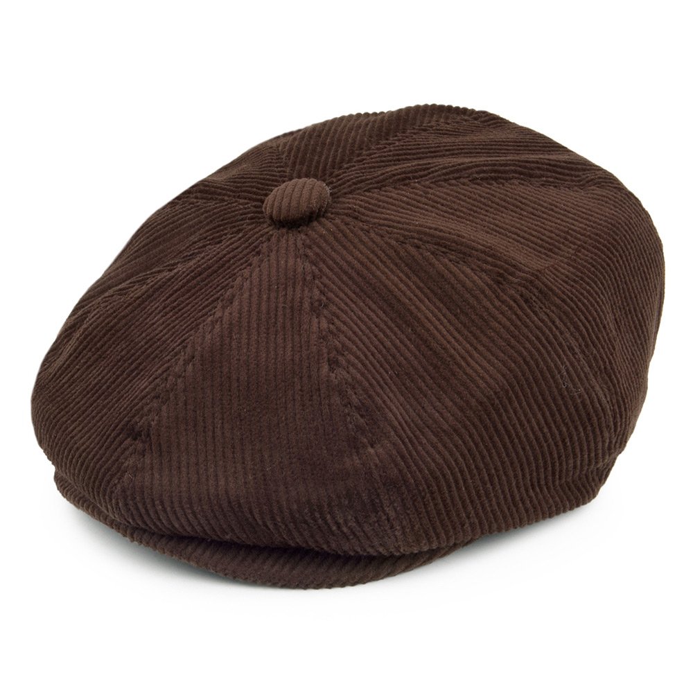 Jaxon & James Corduroy Newsboy Cap - Brown Large