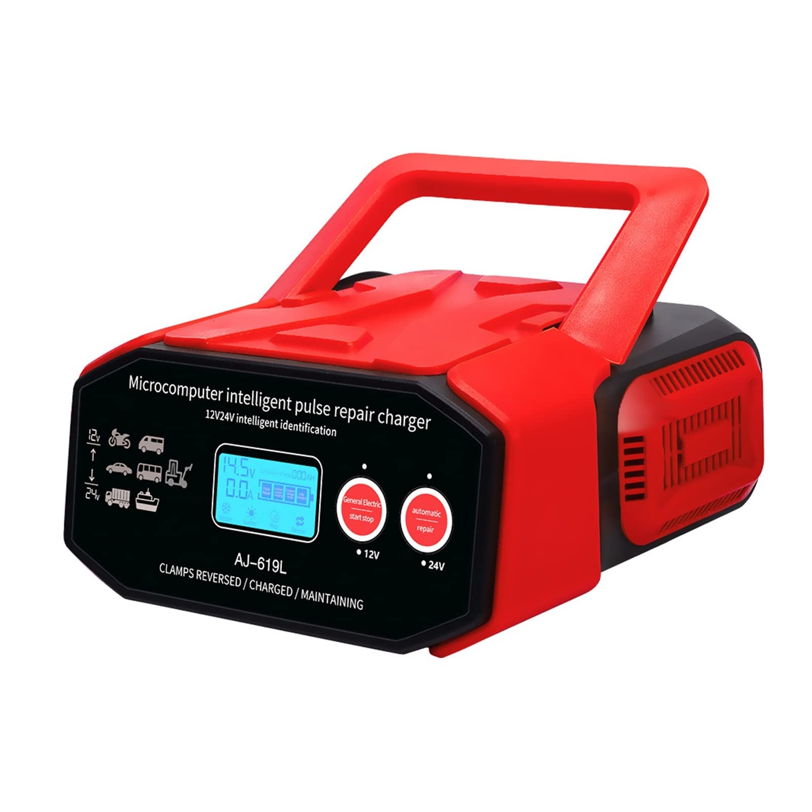 Caricabatterie, Caricabatteria for auto 400W Caricabatteria for riparatore di impulsi intelligente ad alta potenza 12V 24V for auto SUV Moto Camion Barca
