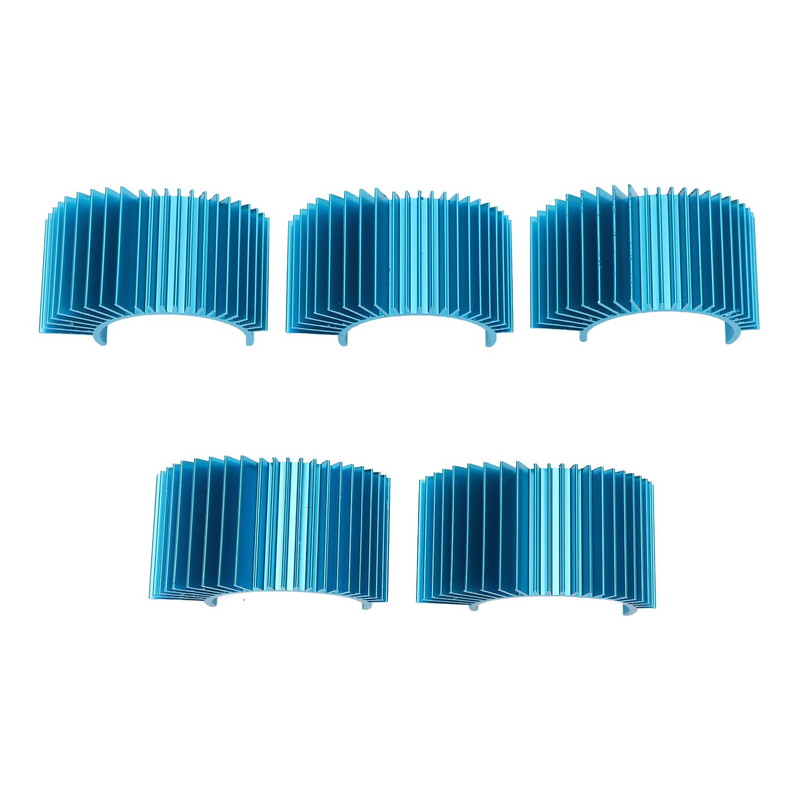 Motor Heatsink 36mm Aluminum Alloy Electric Engine Motor Cooling Heat Sink Efficient Heat Dissipation for 540 550 Brushed Motor 3650 3660 Brushless Motor Blue 5Pcs