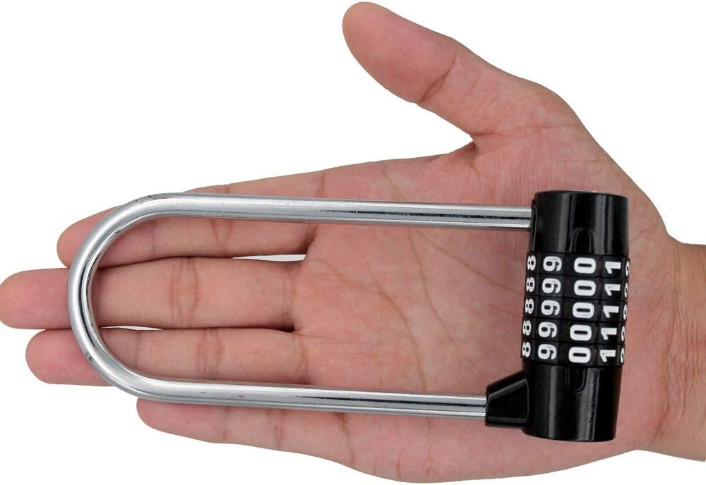 Crazy Clearance Large Lengthened Beam Locker Cabinet Door Handles Combination Lock Padlock Combination Lock, Gym Lock, 5 Digit Combination Padlock, Safety Padlock, Safety Lock, Luggage Locker, Wardrobe, Gym Locker,