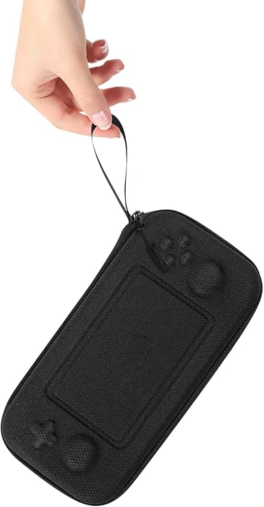 Hard Carrying Case for Trimui Smart Pro, Retroid Pocket 4/4 Pro / 3/3 Plus,Powkiddy RGB30 Retro Handheld Game Console Accessories, Protective EVA Carry Case Travel Storage Mesh Bag