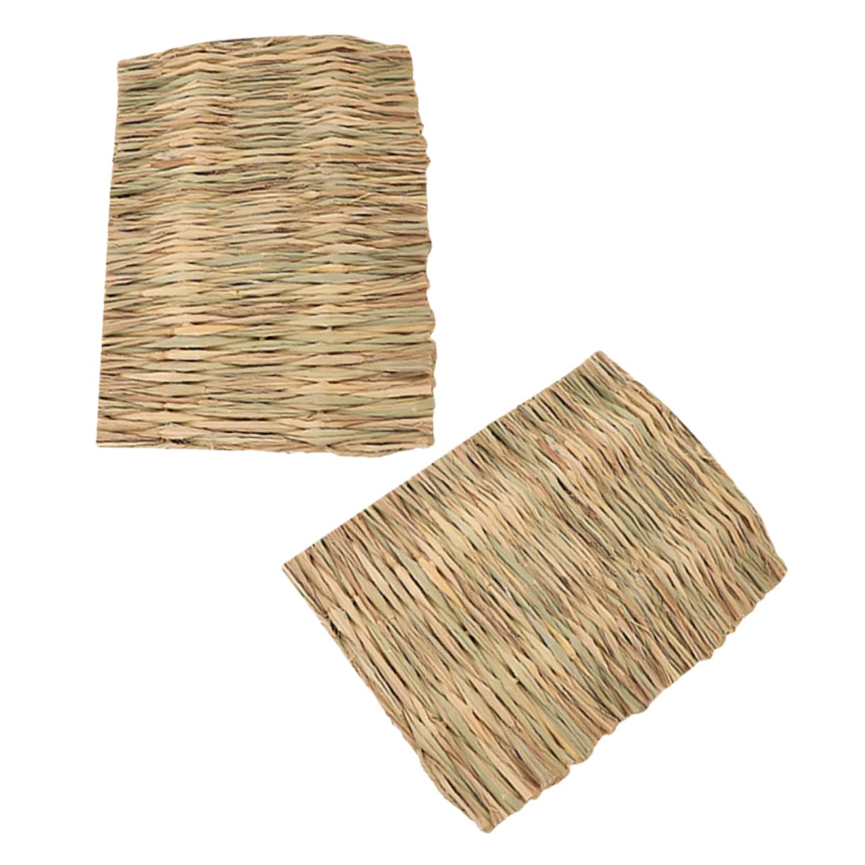 Milisten 2pièces Tapis De Foin Naturel pour Lapin Litière pour Petits Animaux Tapis De Lit pour Cage Lavable pour Animaux De Compagnie