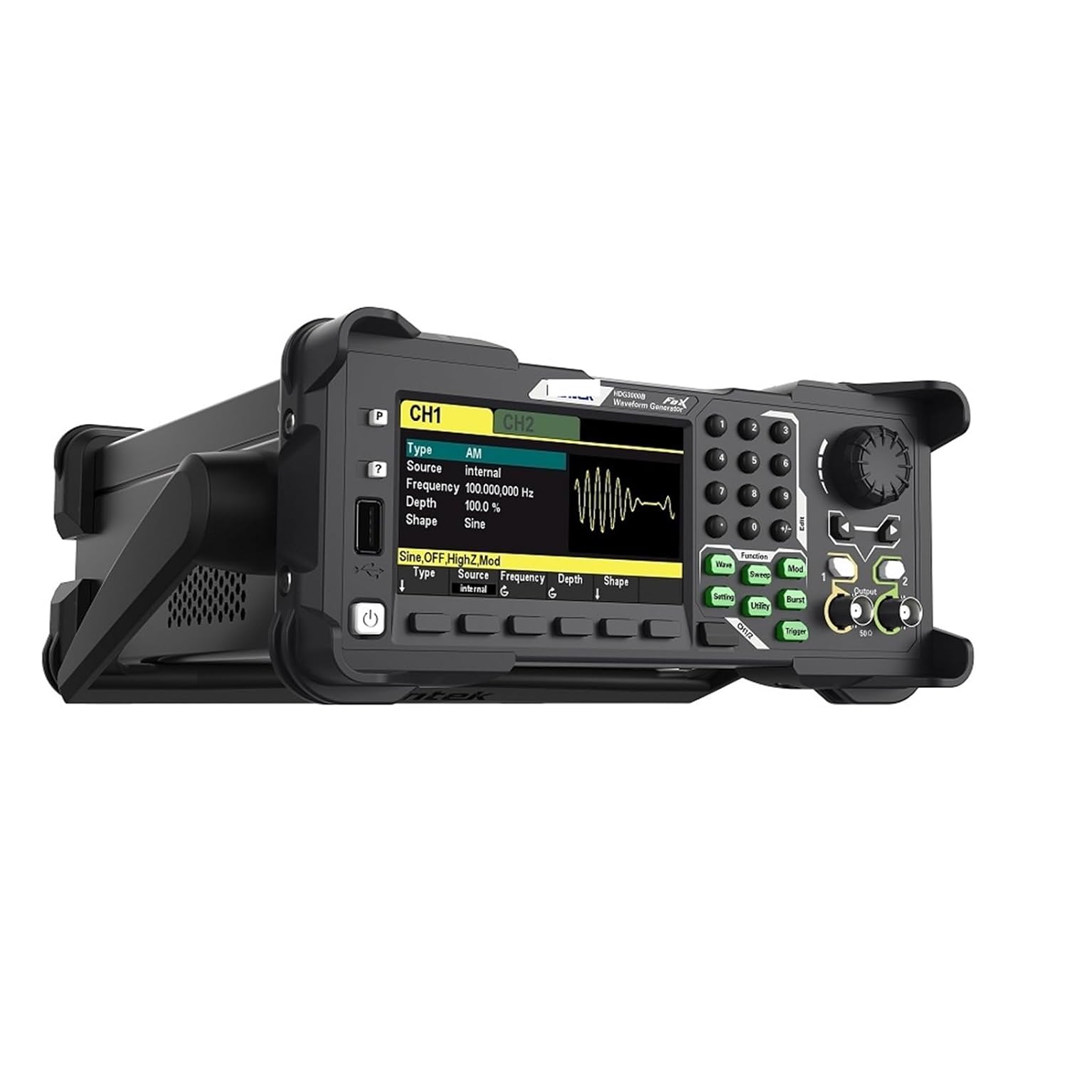 5-in-1 2-Channel Signal Generator Arbitrary Waveform Pulse Function Harmonic Frequency Meter HDG3012B HDG3022B HDG3102B(HDG3012B(15MHz))