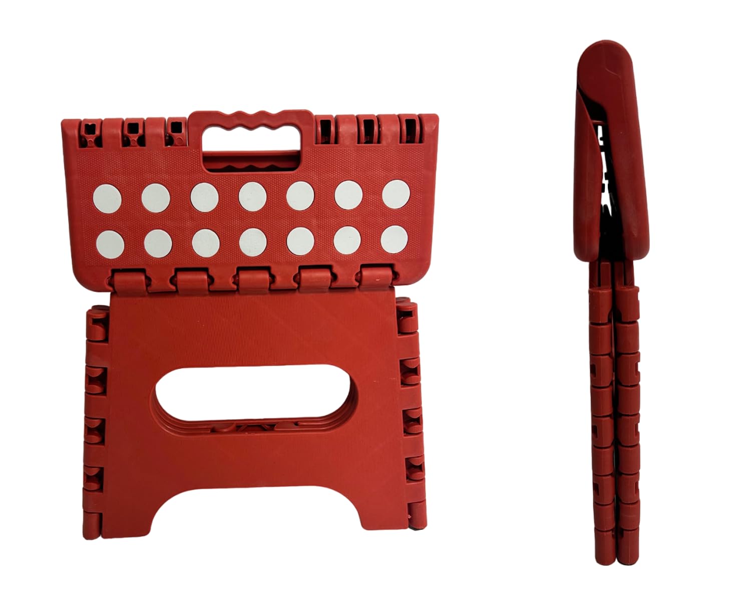 Utopia Home Sgabello pieghevole da 9 pollici, superficie antiscivolo per bambini e adulti, sgabello pieghevole con maniglia, capacità di carico di 300