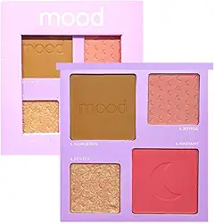 PALETA BLUSH CONTORNO E ILUMINADOR BEYOND WORDS MOOD HBF5861 RUBYROSE
