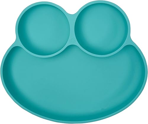 Abiie Octopod - Platos de silicona para bebés con succión a prueba de derrames fácil de limpiar cuenco sin BPA platos de succión para bebés y niños