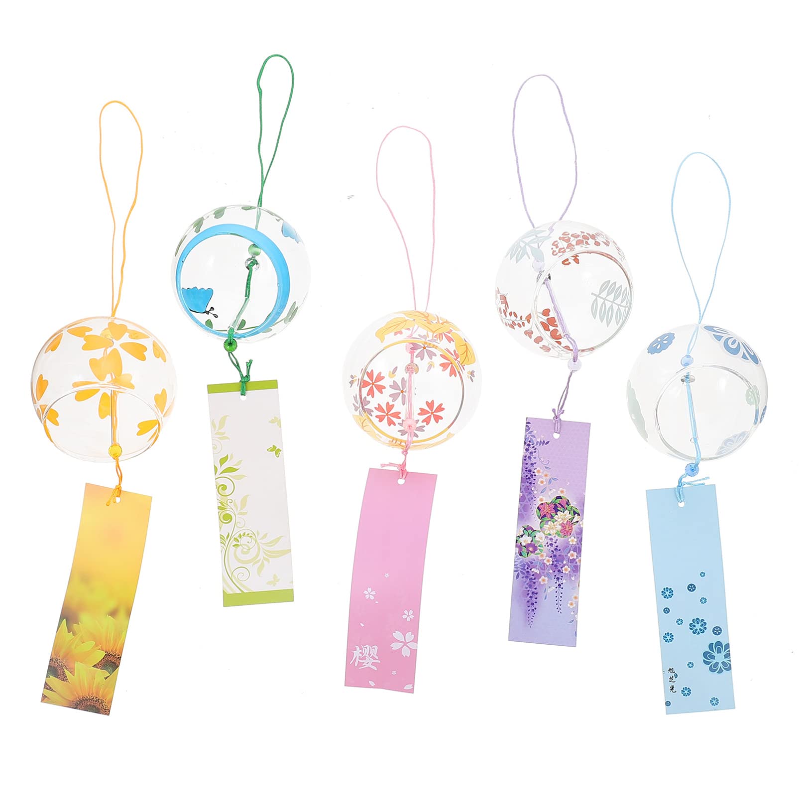 DECHOUS 15pezzi Campane Eoliche Trasparente per Decorazioni da Esterno Suoni Delicati per Cortili e Patii