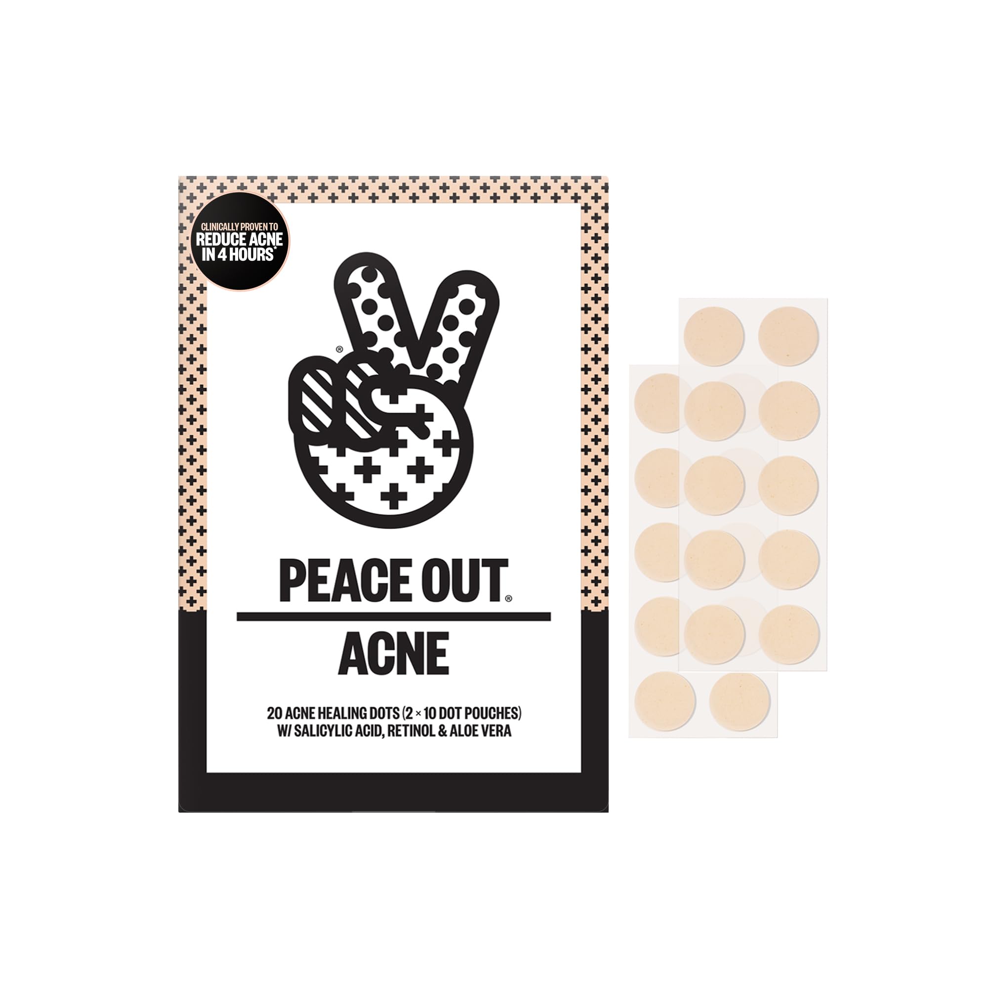 Peace Out Acne Healing Dots - 20 Dots