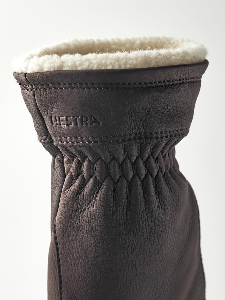 Hestra Buvika Deerskin Glove | Insulated 5-Finger Glove for Cold Weather & Everyday Wear