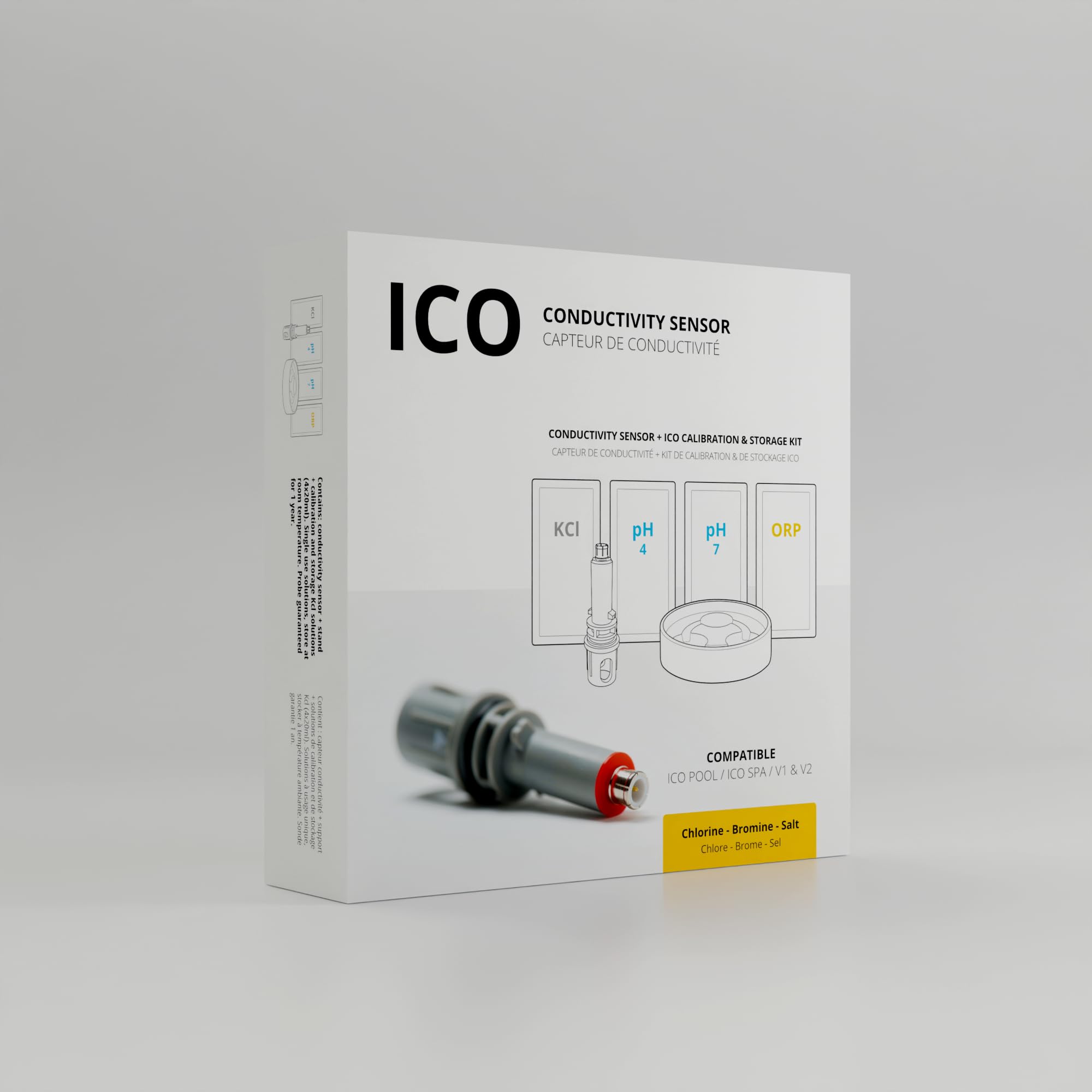 Ondilo Sensore conducibilità per ICO Pool e Spa - Sonda TDS - misura il tasso di sale - Compatibile con ICO Pool e ICO Spa
