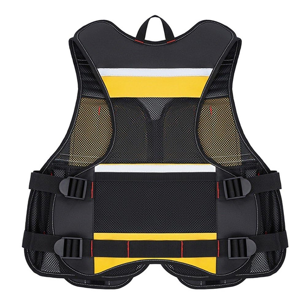 HiyyFloy Chaleco Portaherramientas Ligero para Hombre Y Mujer, Chaleco De Seguridad con Correas Ajustables, Ideal para Electricistas, Carpinteros Y Trabajos De Construcción.