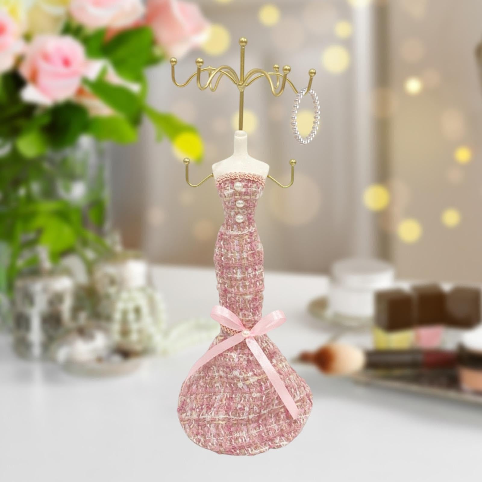 Colcolo Présentoir à bijoux pour robe, boucles d'oreilles, colliers, décoration d'intérieur, présentoir à bijoux pour bureau, magasin, vente