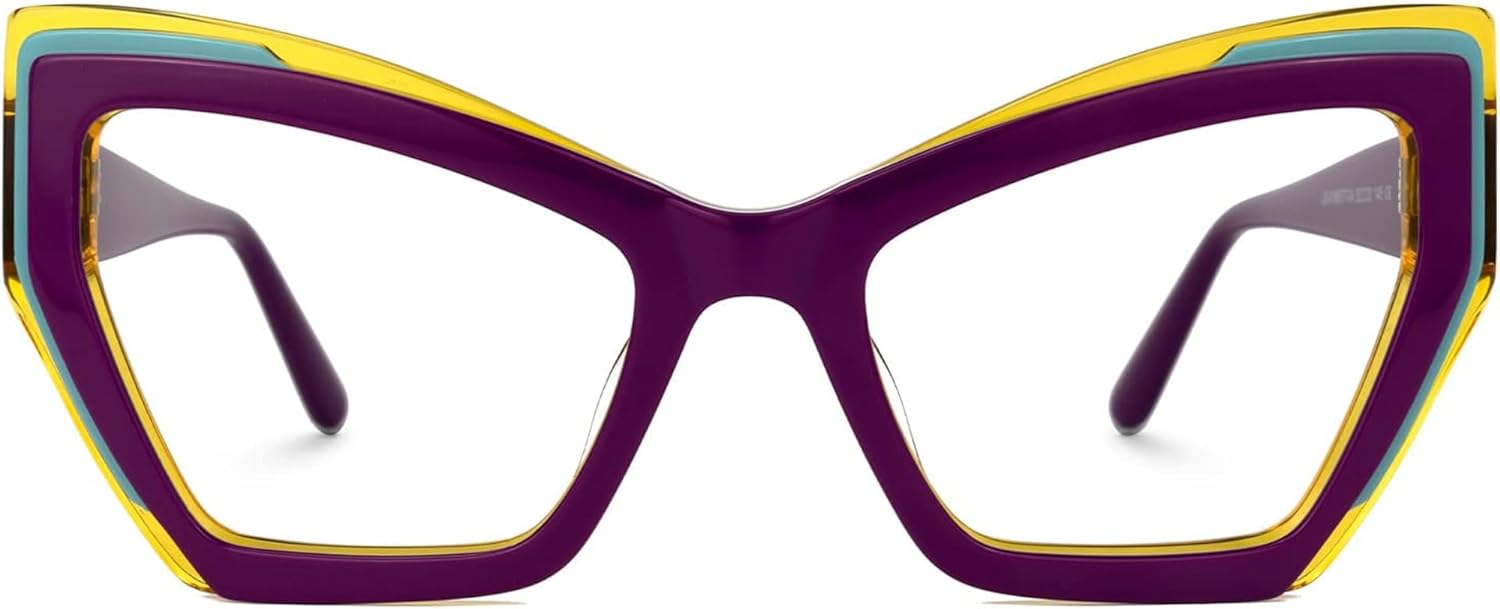 Zeelool Vintage Oversized Cat Eye Blue Light Blocking Glasses for Women Alma JGA168677
