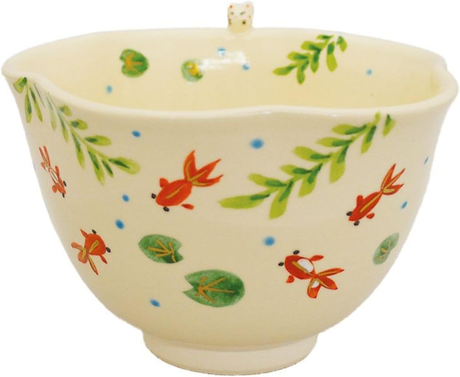 A937 唐津焼 抹茶碗 片口形茶碗 鬼大師 鬼面 鬼僧侶 托鉢僧 共箱 片口