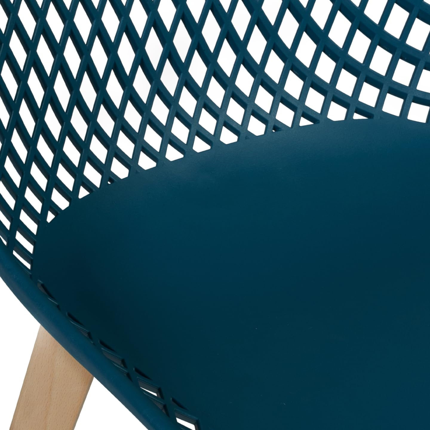 IDMarket - Lot de 4 chaises Mandy Bleu Canard pour Salle à Manger