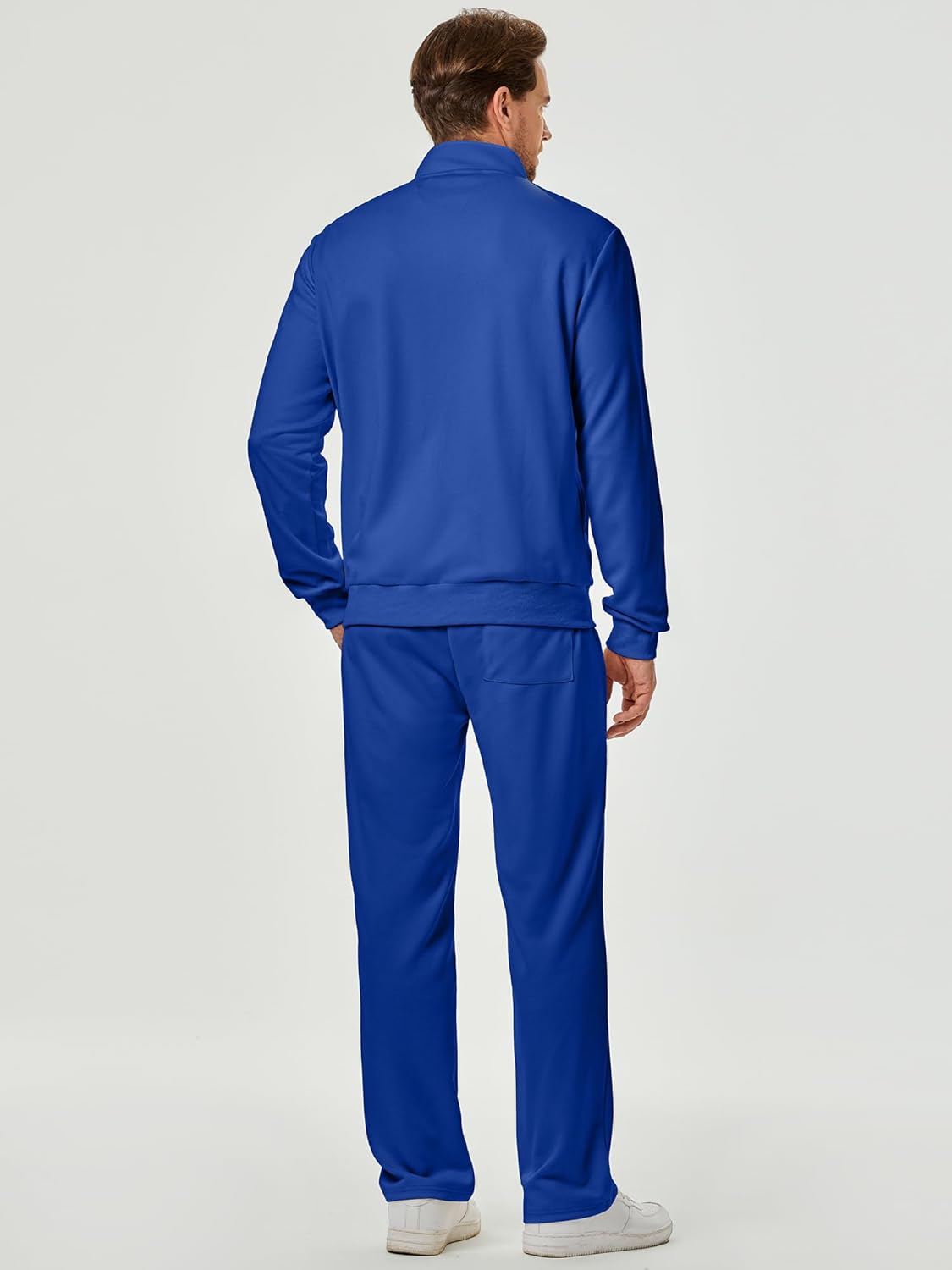 JMIERR Men's Sweatsuit Tracksuit 2 Piece Set Full Zip Casual Jogging Suits with Jogger Jackets and Pants Warm Up Outfits - Image 4