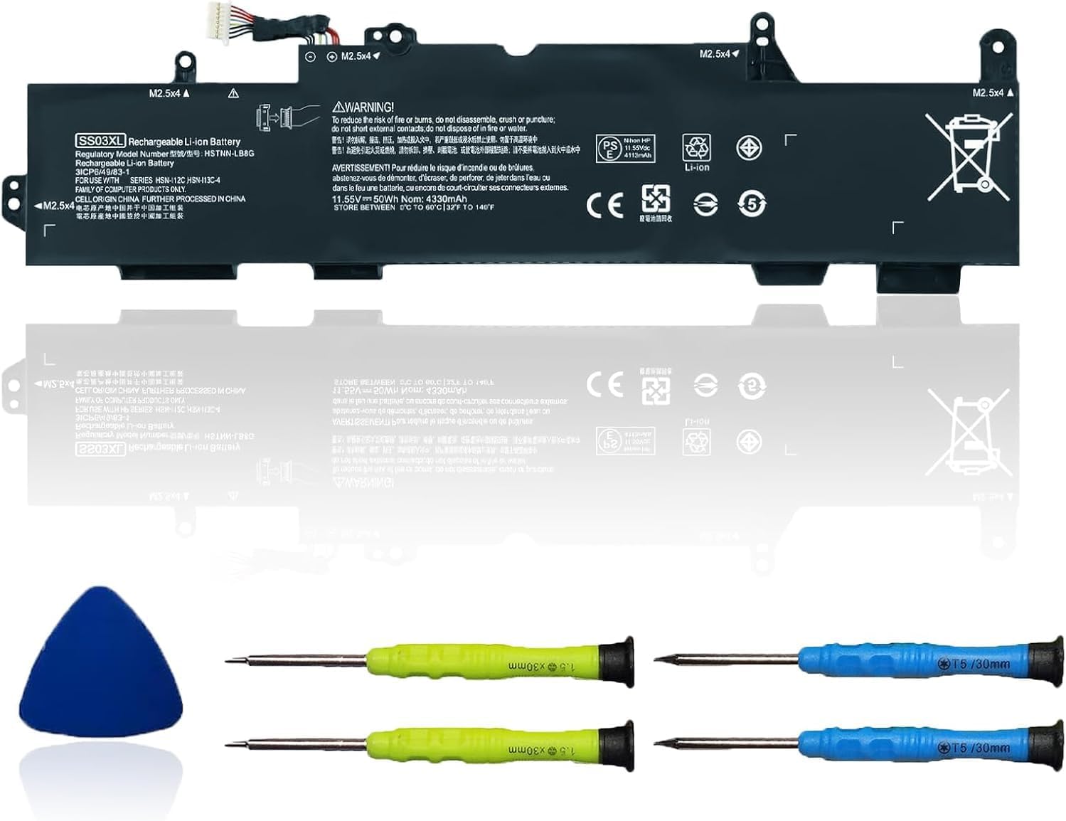 SS03XL 933321-855 Battery for HP EliteBook 840 735 745 830 G5 G6 EliteBook 730 740 836 846 G5 ZBook 14U G5 G6 SS03050XL-PL 932823-171 HSN-113C-4 932823-421 932823-1C1 HSN-112C HSTNN-LB8G 11.55V
